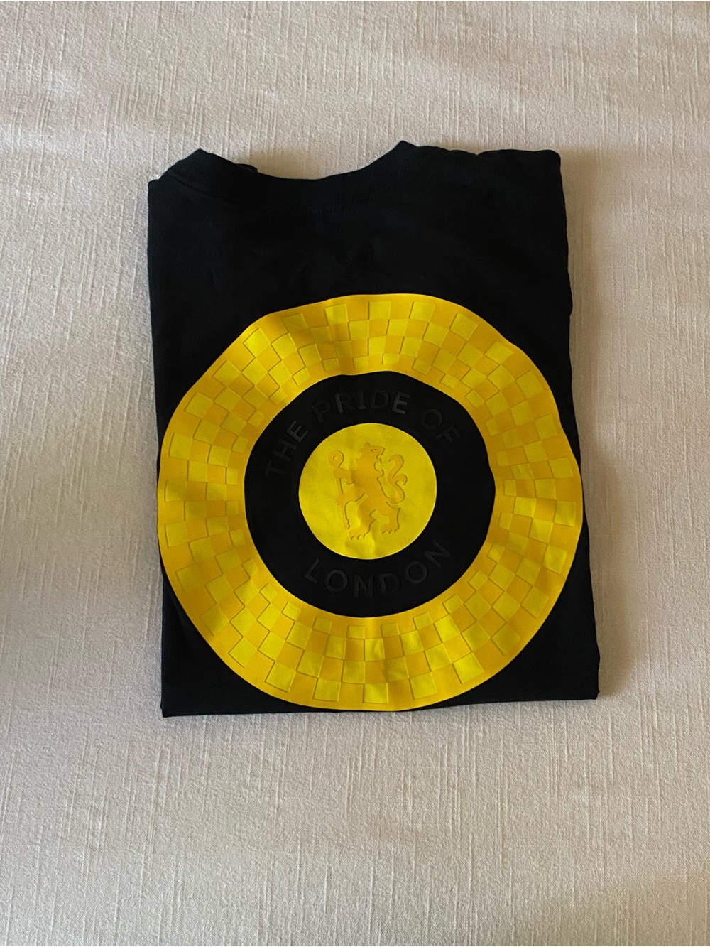 Nike Black T-Shirt with Yellow London Crest